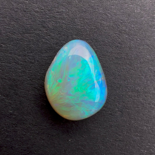 0.79cts Affordable Dark Crystal Opal With A Green Blue Play Of Color, From Lightning Ridge Australia