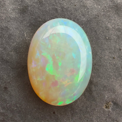 2.11cts Affordable Crystal Opal With A Green Blue Play Of Color, From Lightning Ridge Australia