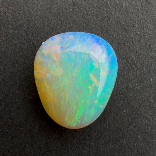 1.97cts Affordable Dark Crystal Opal With A Green Blue Play Of Color, From Lightning Ridge Australia
