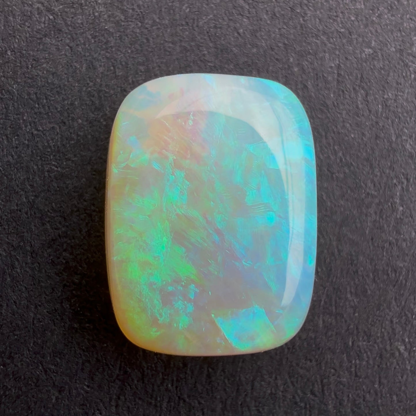 2.11cts Crystal Opal With A Green Blue Play Of Color, From Lightning Ridge Australia