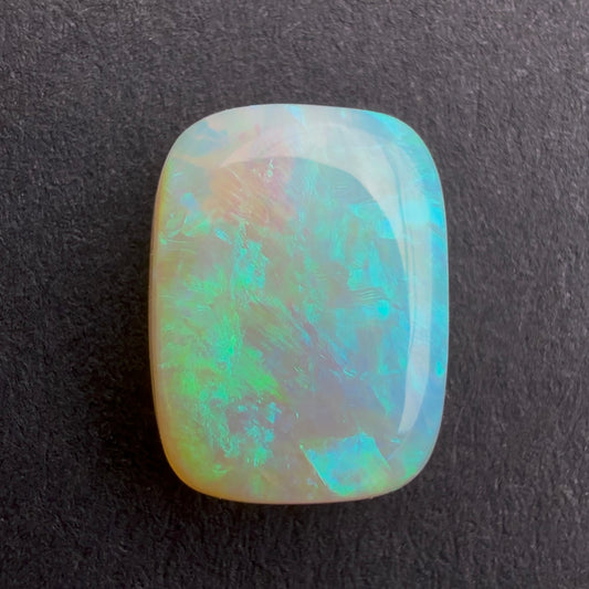 2.11cts Crystal Opal With A Green Blue Play Of Color, From Lightning Ridge Australia