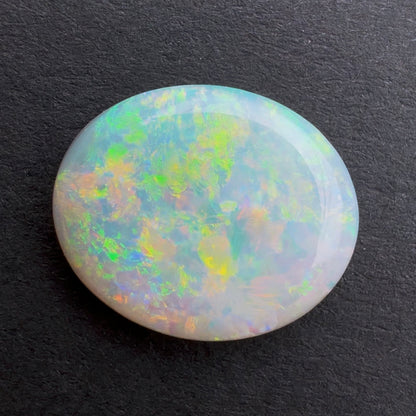 2.82cts Dark Crystal Opal With A Green, Yellow, Gold Play Of Color, From Lightning Ridge Australia