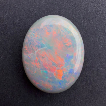 5.39cts Dark Opal With A Red Pink Multicolor Play Of Color, From Lightning Ridge Australia