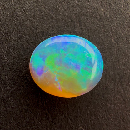 0.47cts Top Gem Crystal Opal With A Green Blue Play Of Color, From Lightning Ridge Australia