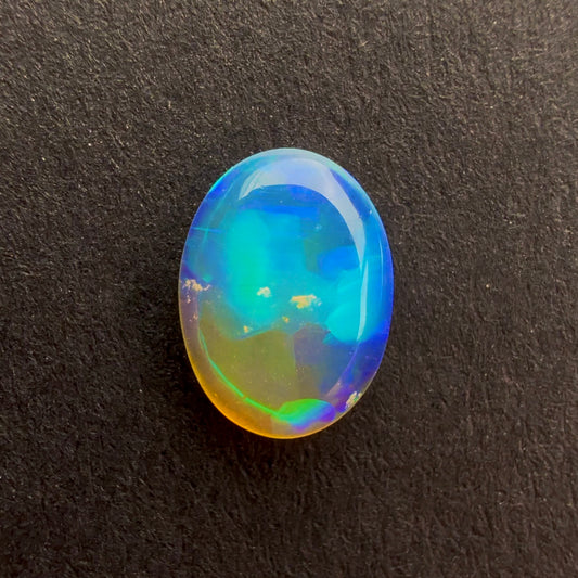 0.47cts Top Gem Crystal Opal With A Green Blue Play Of Color, From Lightning Ridge Australia