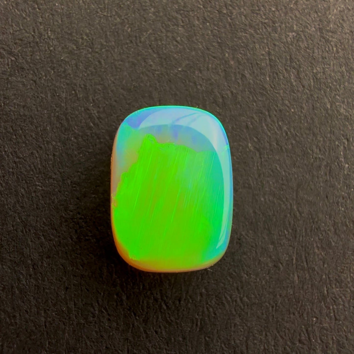 0.49cts Top Gem Dark Crystal Opal With A Green Blue Play Of Color, From Lightning Ridge Australia