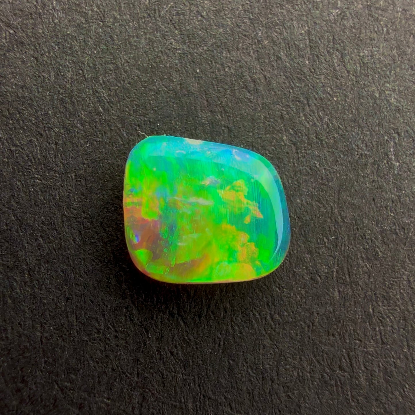 0.49cts Top Gem Crystal Opal With A Green, Yellow, Gold Play Of Color, From Lightning Ridge Australia