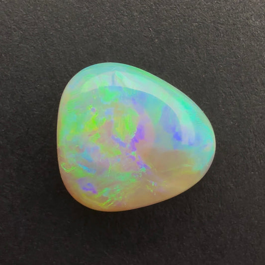 3.11cts Affordable Dark Crystal Opal With A Green Blue Play Of Color, From Lightning Ridge Australia