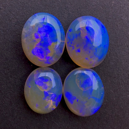 (Price For Parcel) Affordable Crystal Opal Bundle With A Purple, Violette Play Of Color, From Lightning Ridge Australia