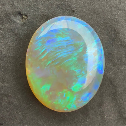 3.3cts Crystal Opal With A Green Blue Play Of Color, From Lightning Ridge Australia