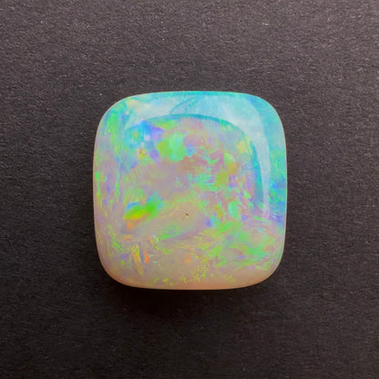 3.43cts Affordable Dark Crystal Opal With A Blue Green Multicolor Play Of Color, From Lightning Ridge Australia