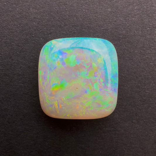 3.43cts Affordable Dark Crystal Opal With A Blue Green Multicolor Play Of Color, From Lightning Ridge Australia