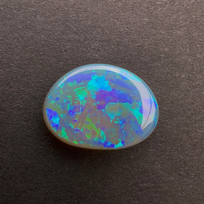 2.28cts Affordable Dark Opal With A Blue Green Play Of Color, From Lightning Ridge Australia