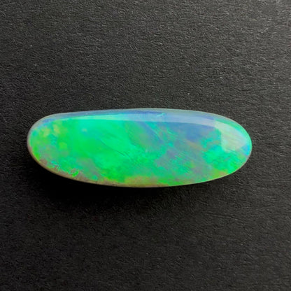 2.57cts Affordable Dark Opal With A Green Blue Play Of Color, From Lightning Ridge Australia
