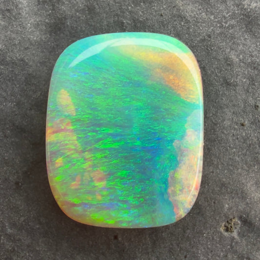 2.68cts Crystal Opal With A Green Blue Play Of Color, From Lightning Ridge Australia