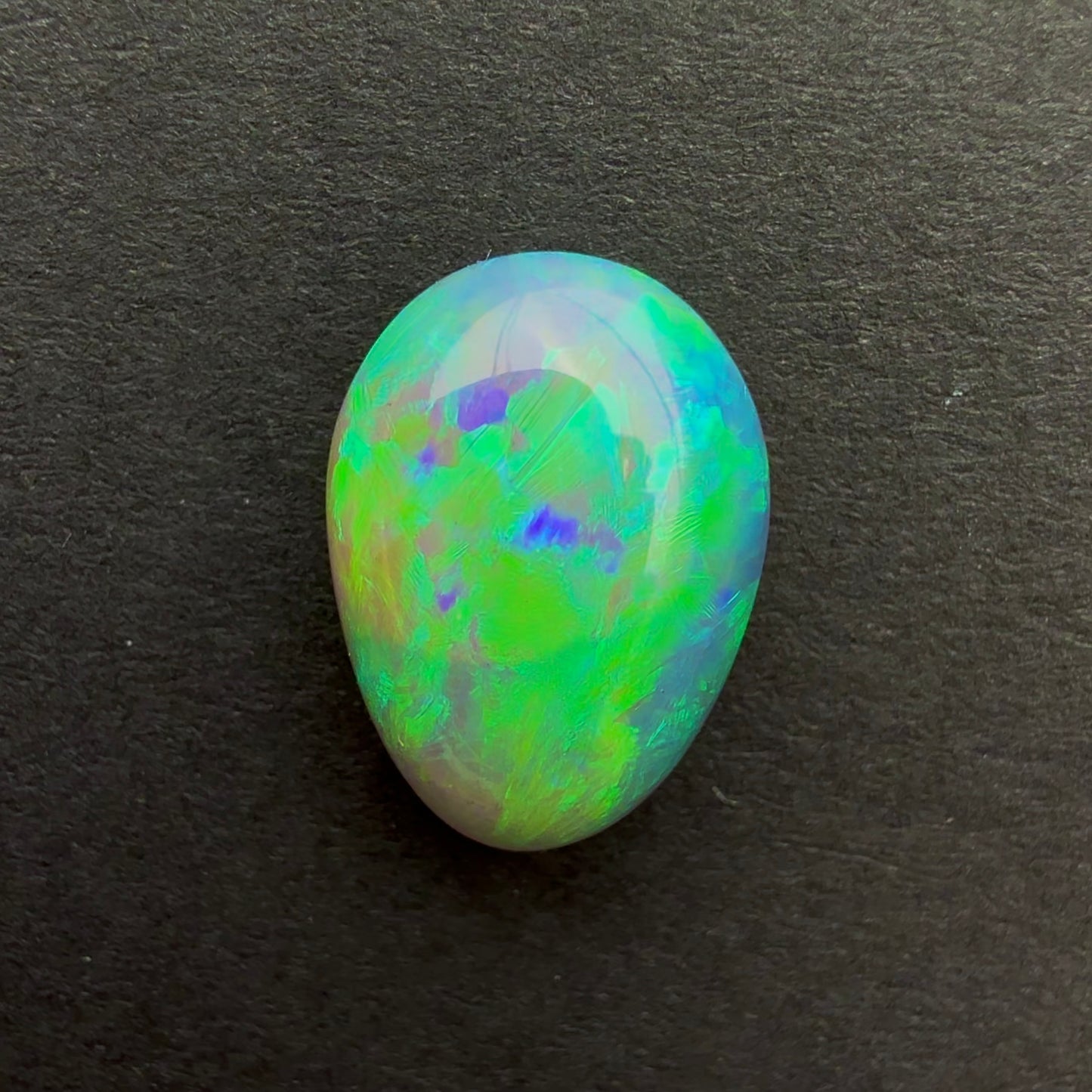 2.69cts Crystal Opal With A Green Blue Play Of Color, From Lightning Ridge Australia