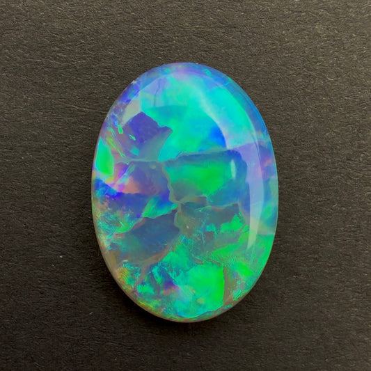 4.6cts Crystal Opal With A Green Blue Play Of Color, From Lightning Ridge Australia