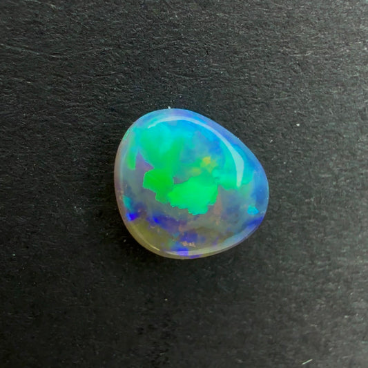 0.54cts Affordable Crystal Opal With A Green Blue Play Of Color, From Lightning Ridge Australia