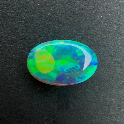 0.97cts Crystal Opal With A Green Blue Play Of Color, From Lightning Ridge Australia