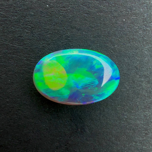 0.97cts Crystal Opal With A Green Blue Play Of Color, From Lightning Ridge Australia