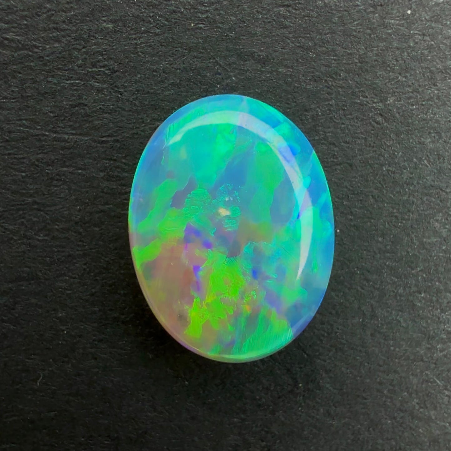 1.04cts Crystal Opal With A Green Blue Play Of Color, From Lightning Ridge Australia