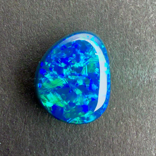 1.94cts Top Gem Black Opal With A Green Blue Play Of Color, From Lightning Ridge Australia
