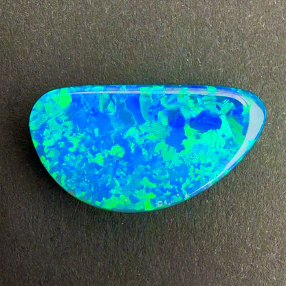 6.34cts Top Gem Black Opal With A Green Blue Play Of Color, From Lightning Ridge Australia