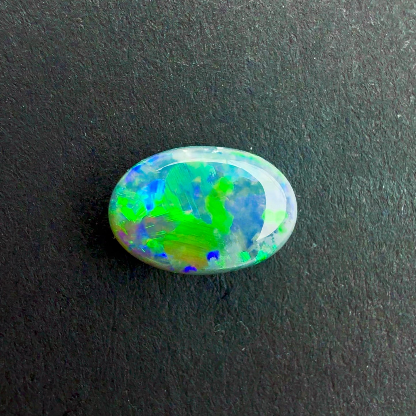 0.89cts Dark Opal With A Green Blue Play Of Color, From Lightning Ridge Australia