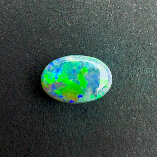 0.89cts Dark Opal With A Green Blue Play Of Color, From Lightning Ridge Australia