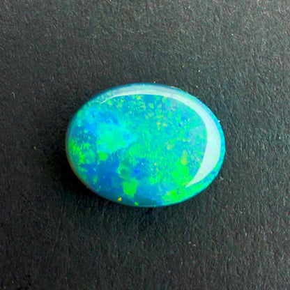 1.08cts Black Opal With A Green Blue Play Of Color, From Lightning Ridge Australia