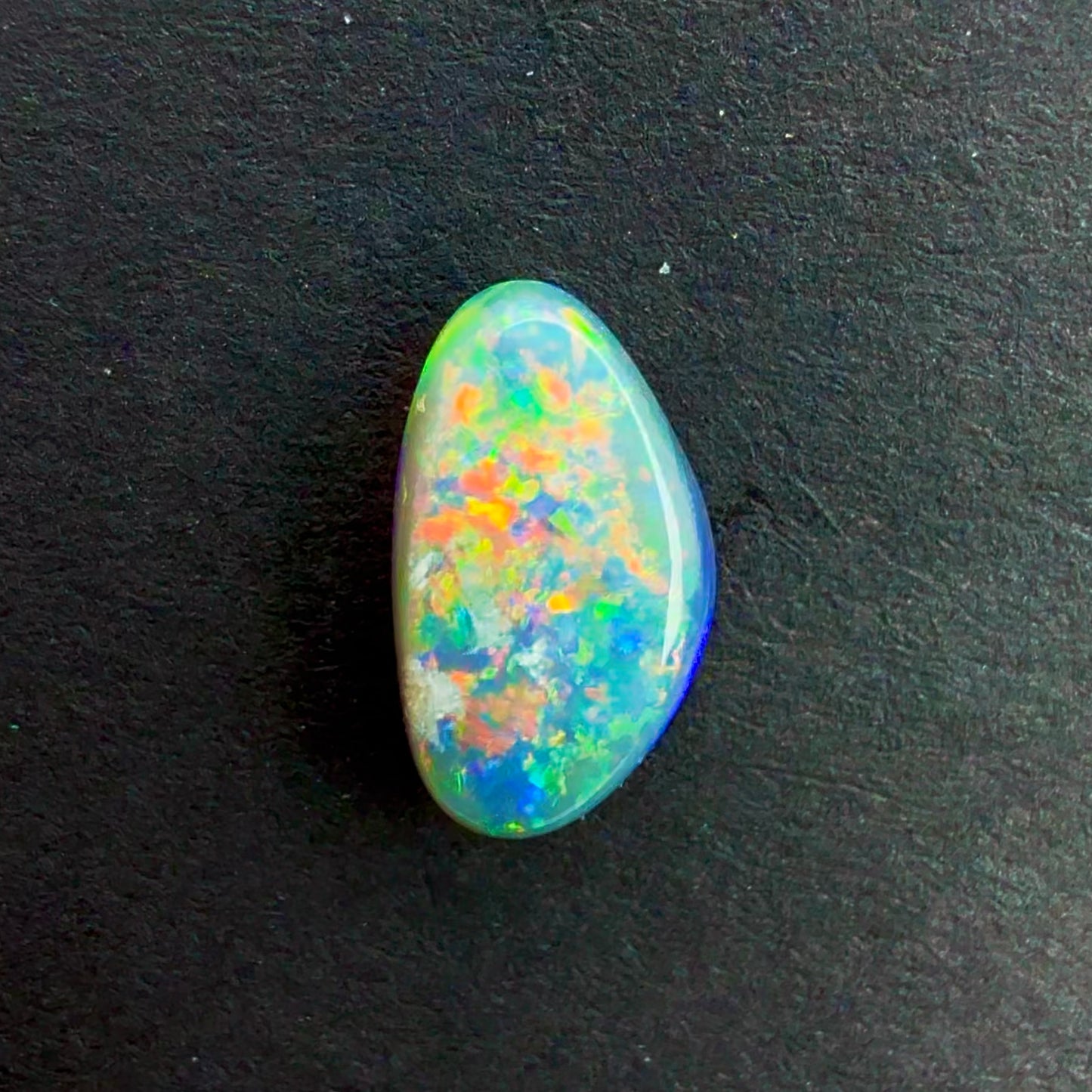 1.17cts Black Opal With A Red Pink Multicolor Play Of Color, From Lightning Ridge Australia
