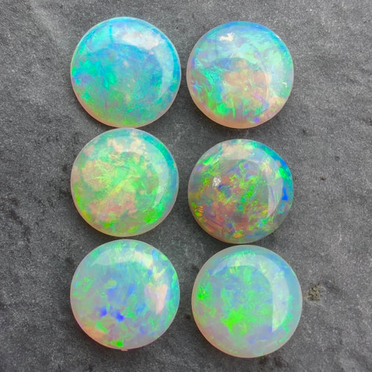 (Price For Parcel) 2.32cts Bundle Crystal Opals With A Green Blue Play Of Color, From Lightning Ridge Australia