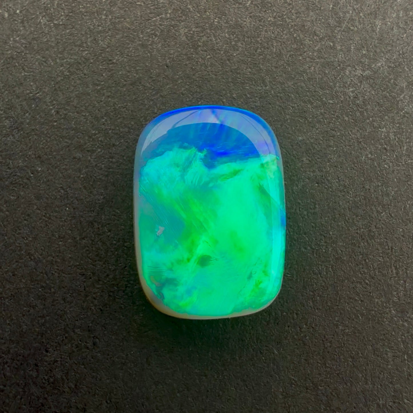 1.83cts Dark Opal With A Green Blue Play Of Color, From Lightning Ridge Australia