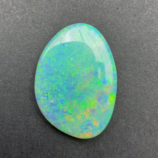 3.67cts Dark Opal With A Green Blue Play Of Color, From Lightning Ridge Australia