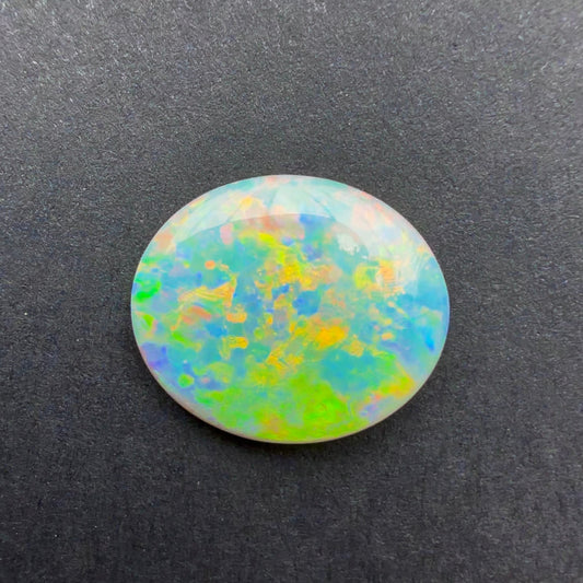 2.53cts Dark Opal With A Green Blue Play Of Color, From Lightning Ridge Australia