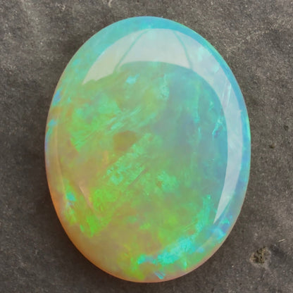 4.15cts Affordable Crystal Opal With A Green Blue Play Of Color, From Lightning Ridge Australia