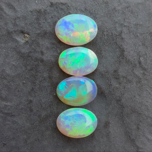 6mm x 4mm Crystal Opal Bundle With Green Blue Play Of Color, From Lightning Ridge Australia