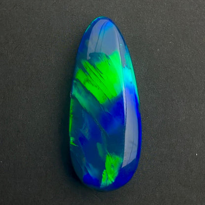 10.2cts world Class Gem Black Opal With A Beautiful Blue Green Play Of Color, From Lightning Ridge Australia