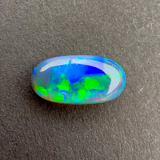0.94cts Gem Black Opal With Blue Green Play Of Color, From Lightning Ridge Australia