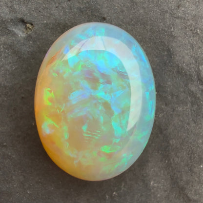 4.74cts Crystal Opal With A Green Blue Play Of Color, From Lightning Ridge Australia