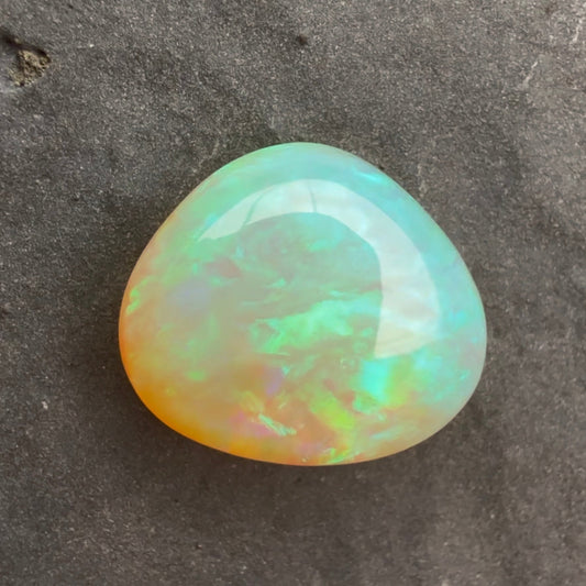 2.14ct Crystal Opal With A Green Blue Play Of Color, From Lightning Ridge Australia