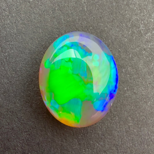 2.26cts World Class Gem Crystal Opal With A Beautiful Blue Green Play Of Color, From Lightning Ridge Australia