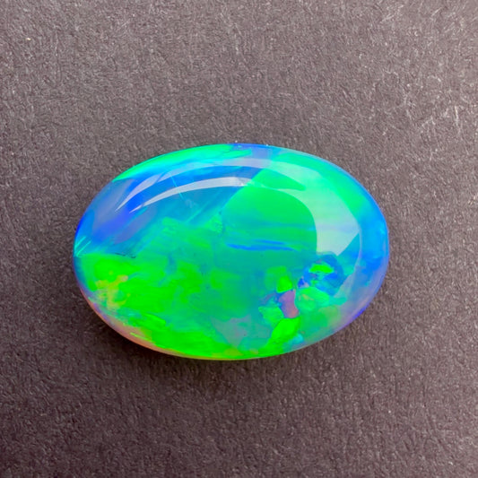 2.52cts World Class Gem Crystal Opal With A Beautiful Blue Green Play Of Color, From Lightning Ridge Australia