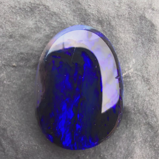1.36cts Affordable Black Opal With A Purple Violette Palette