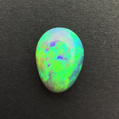 2.69cts Crystal Opal With A Green Blue Play Of Color, From Lightning Ridge Australia