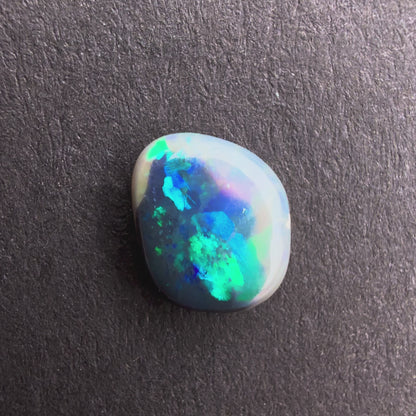 0.53cts Black Opal With A Green Blue Play Of Color, From Lightning Ridge Australia