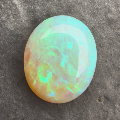 4.63cts Crystal Opal With A Green Blue Play Of Color, From Lightning Ridge Australia
