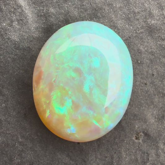 4.63cts Crystal Opal With A Green Blue Play Of Color, From Lightning Ridge Australia
