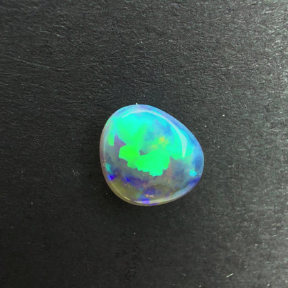 0.54cts Affordable Crystal Opal With A Green Blue Play Of Color, From Lightning Ridge Australia