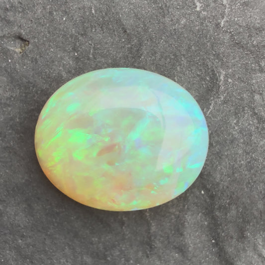 3.06cts Affordable Crystal Opal With A Green Blue Play Of Color, From Lightning Ridge Australia
